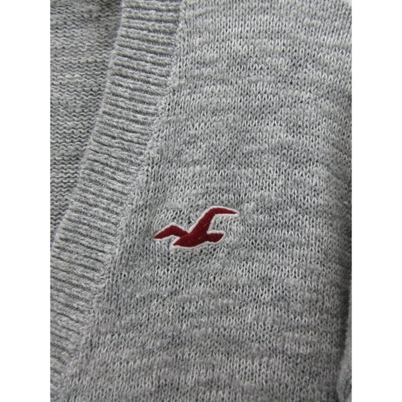 Hollister Sweater Small Cardigan Button Up Y2K Classic Preppy Hi Low - Picture 4 of 12